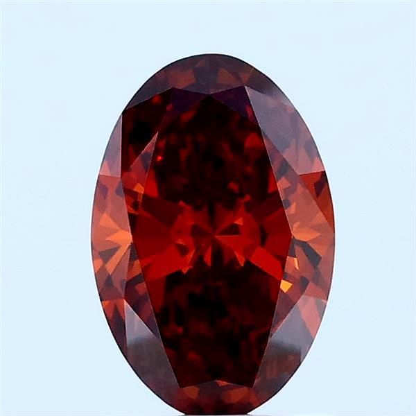 1.0 CT Fancy Deep Orange OVAL