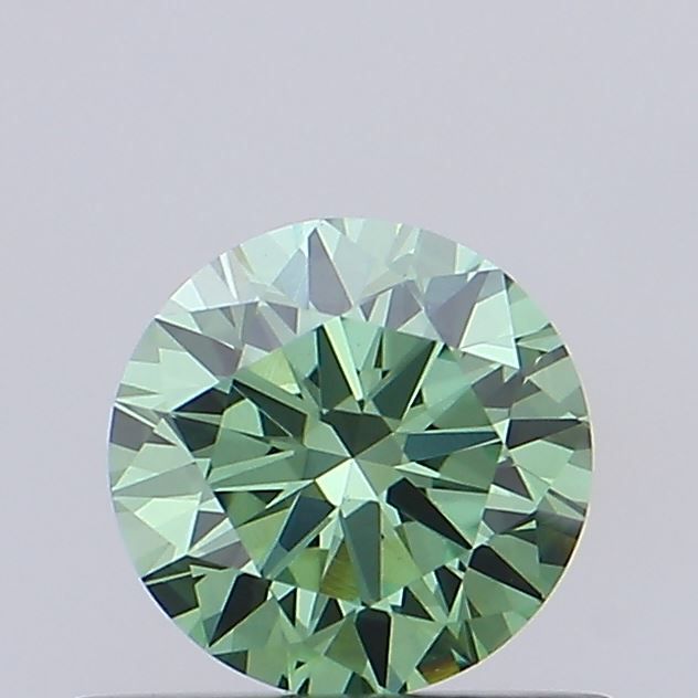 0.58 CT Fancy Vivid Green ROUND