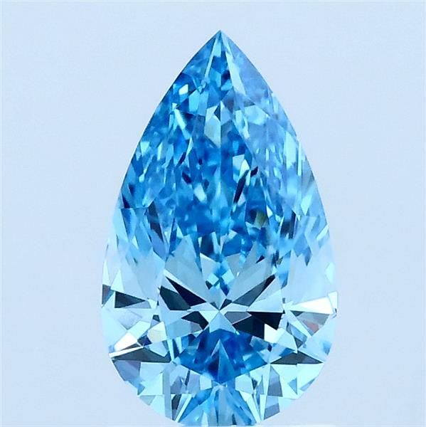 1.0 CT Fancy Vivid Blue PEAR