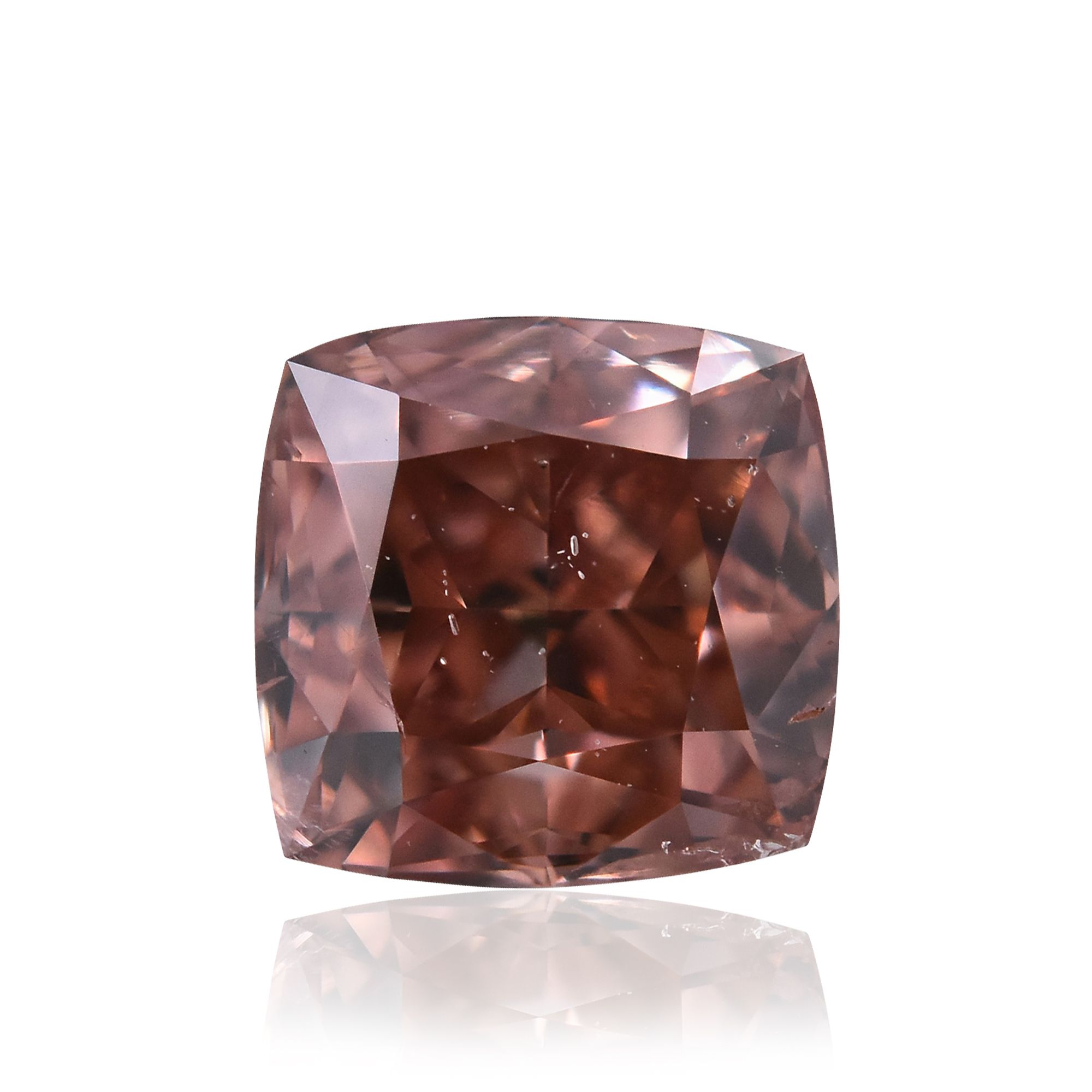 Diament 0.71 ct Fancy Deep Orangey Pink/