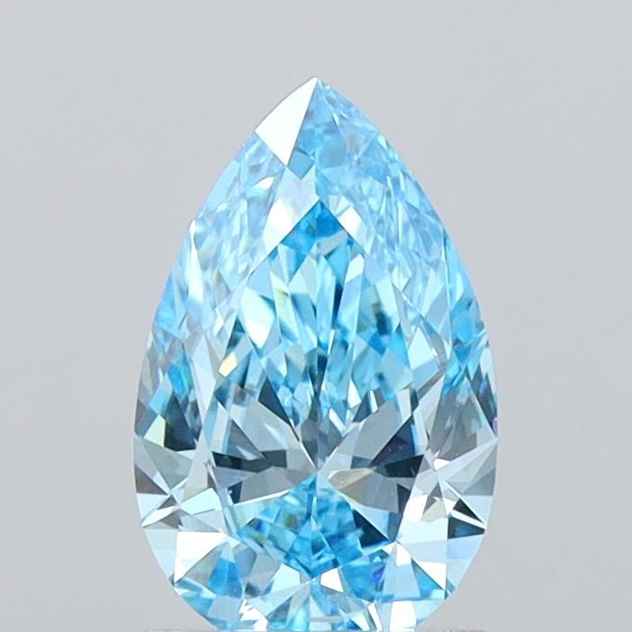 1.38 CT Fancy Vivid Blue PEAR
