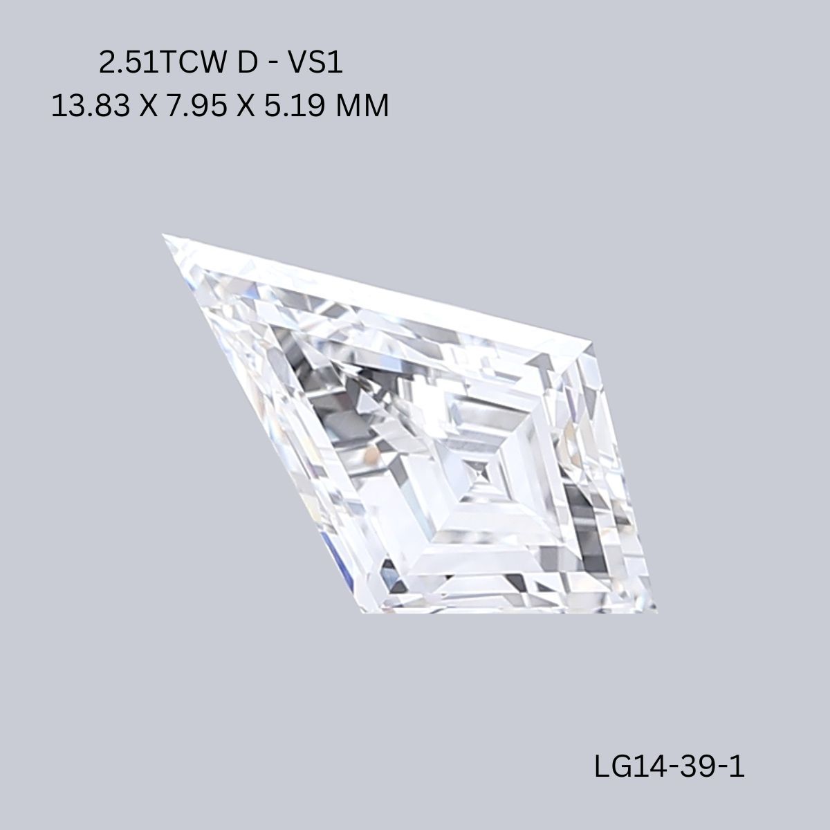 2.51 ct lab-grown Kite Diamond