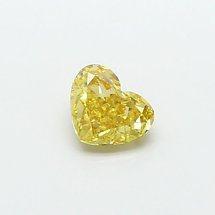 1.02 CT Fancy Intense Yellow HEART