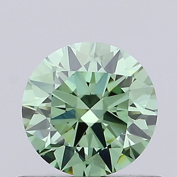 0.58 CT Fancy Vivid Green ROUND