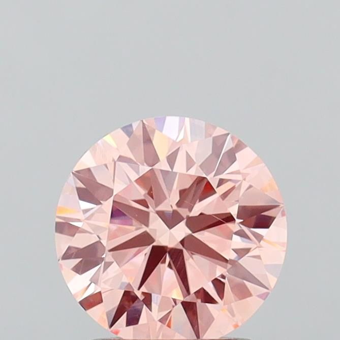 1.51 CT Fancy Intense Orangey Pink ROUND