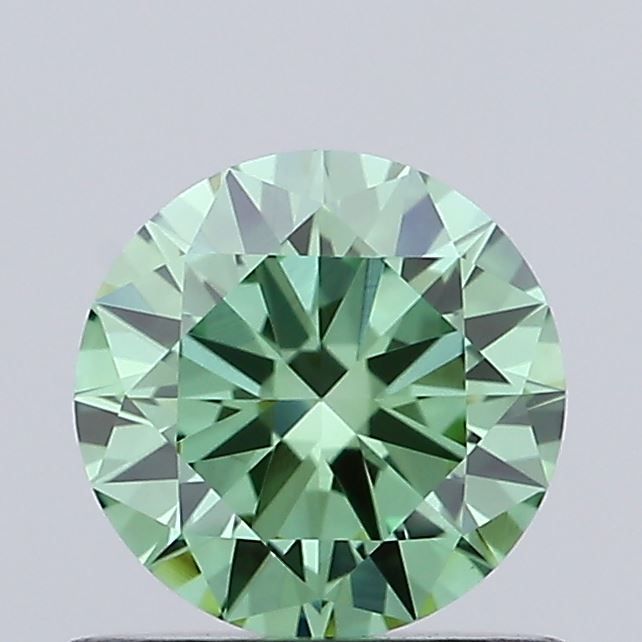 0.69 CT Fancy Vivid Green ROUND