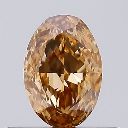 0.37 CT Fancy Yellowish Brown OVAL