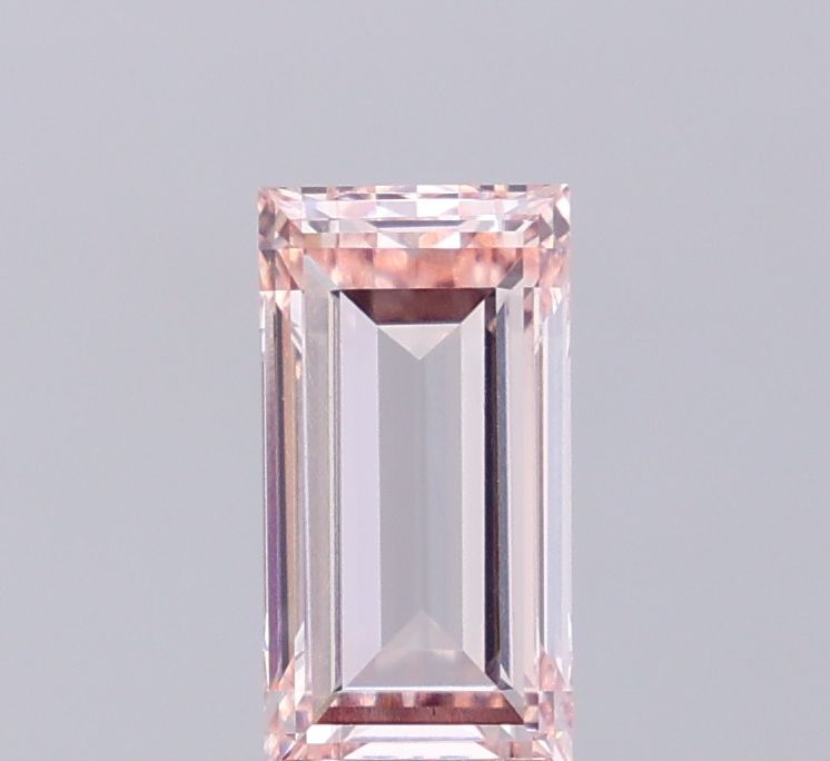 1.96 CT Fancy Light Brown Pink BAGUETTE