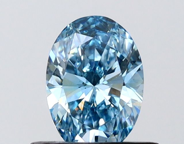 0.7 CT Fancy Vivid Blue OVAL