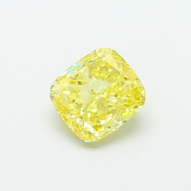 1.0 CT Fancy Vivid Yellow CUSHION MODIFIED