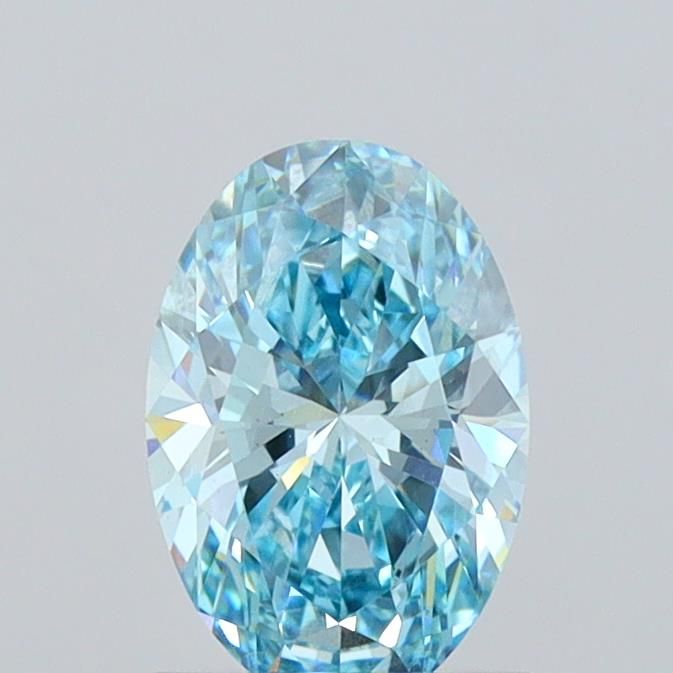 1.3 CT Fancy Vivid Blue OVAL