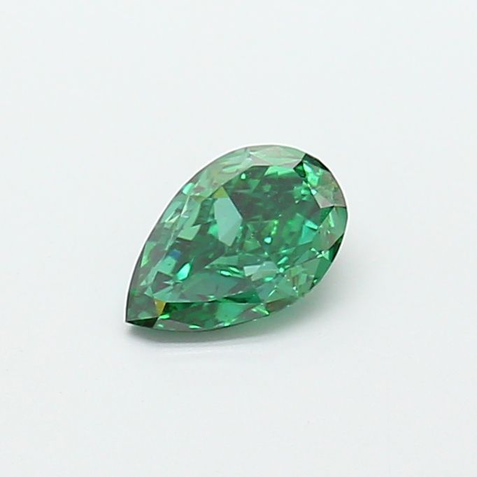 1.01 CT Fancy Vivid Green PEAR