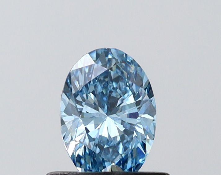 0.57 CT Fancy Vivid Blue OVAL