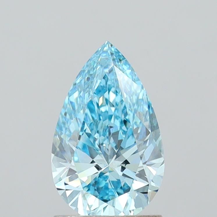 1.41 CT Fancy Vivid Blue PEAR