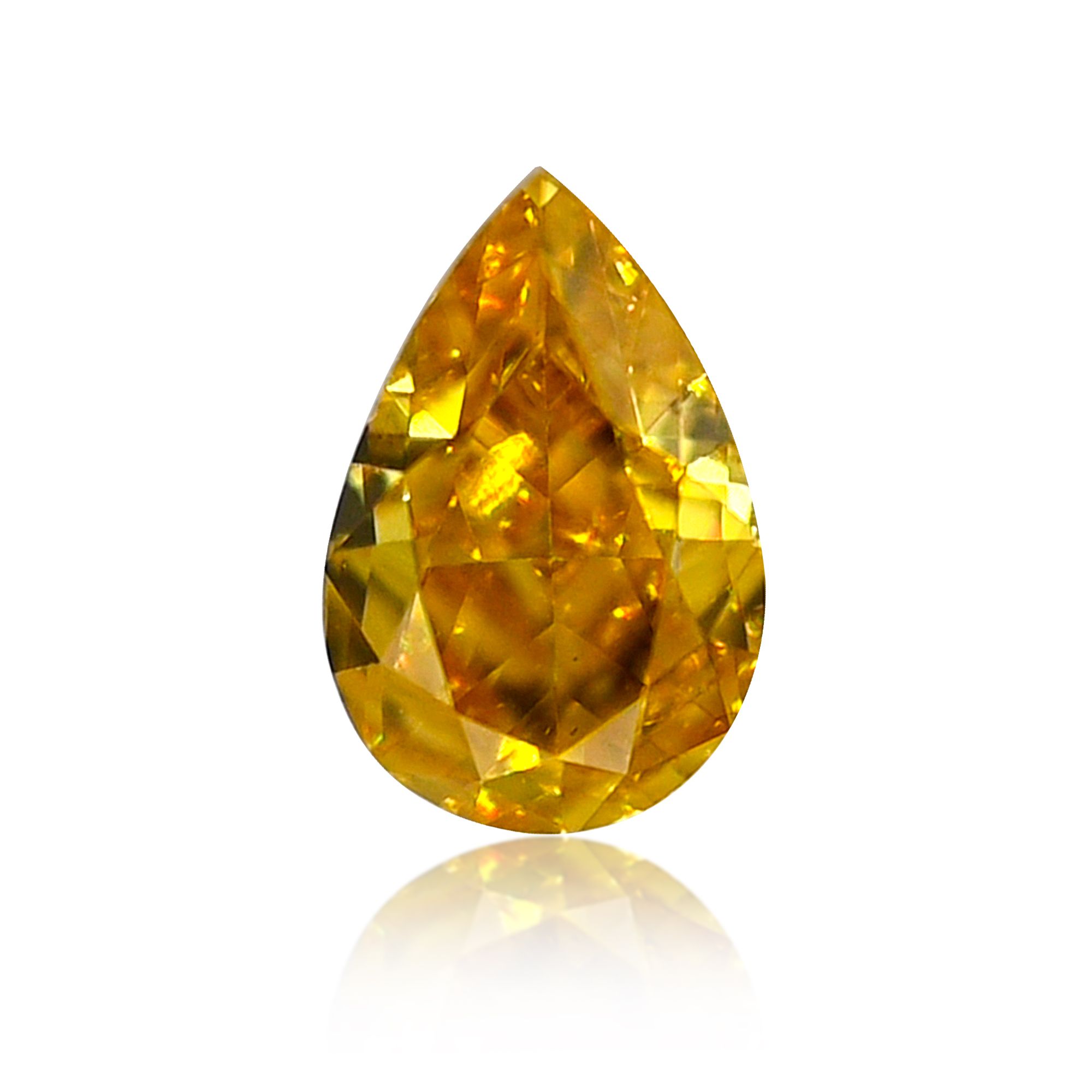 Diament 0.23 ct Fancy Vivid Orangey Yellow/VS1