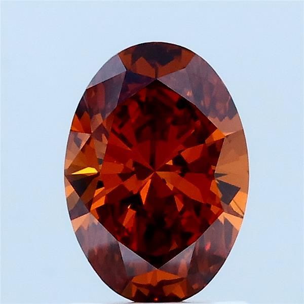 1.0 CT Fancy Deep Orange OVAL
