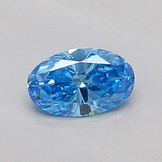 0.19 CT Fancy Vivid Blue OVAL