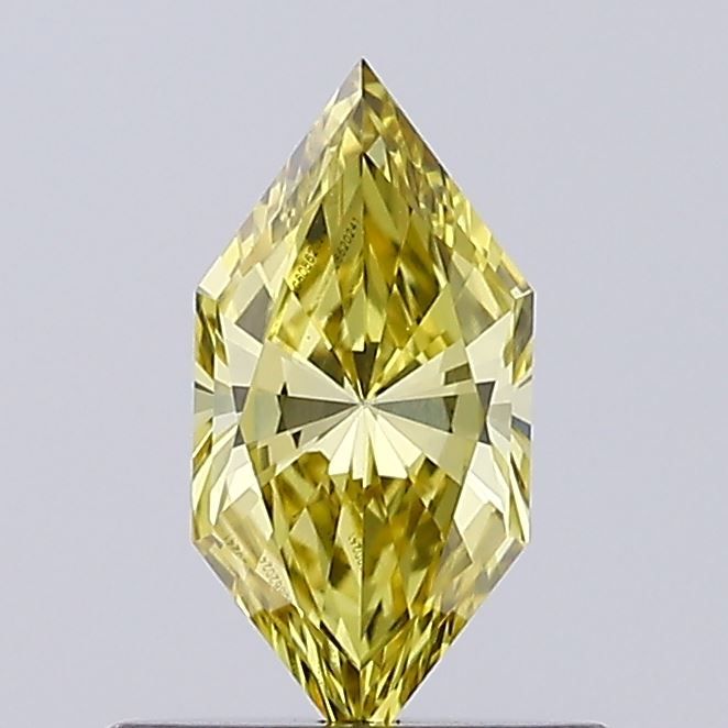 0.49 CT Fancy Vivid Yellow HEXAGONAL
