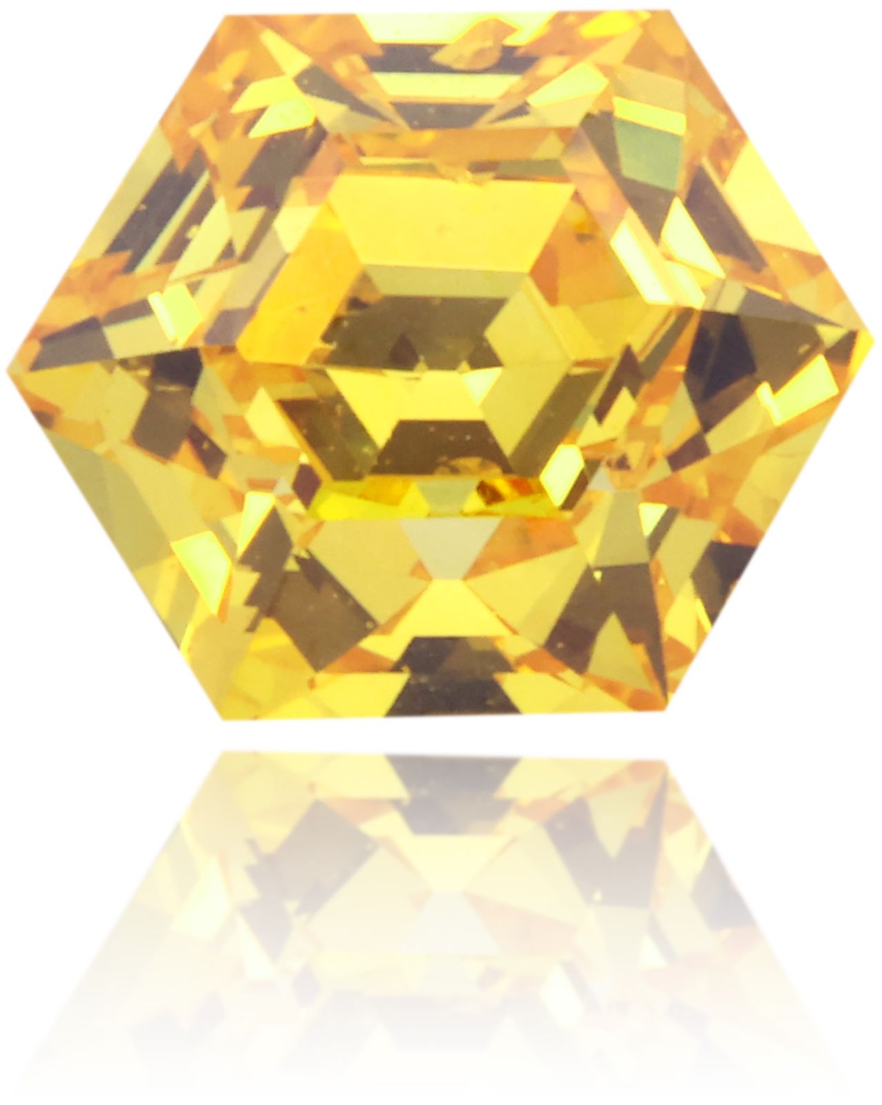 Diament 0.53 ct Fancy Vivid Orangey Yellow/SI2