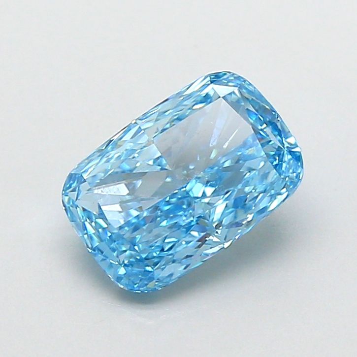 1.56 CT Fancy Vivid Blue CUSHION MODIFIED