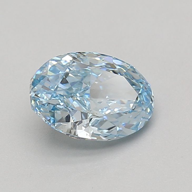 1.53 CT Fancy Vivid Blue OVAL
