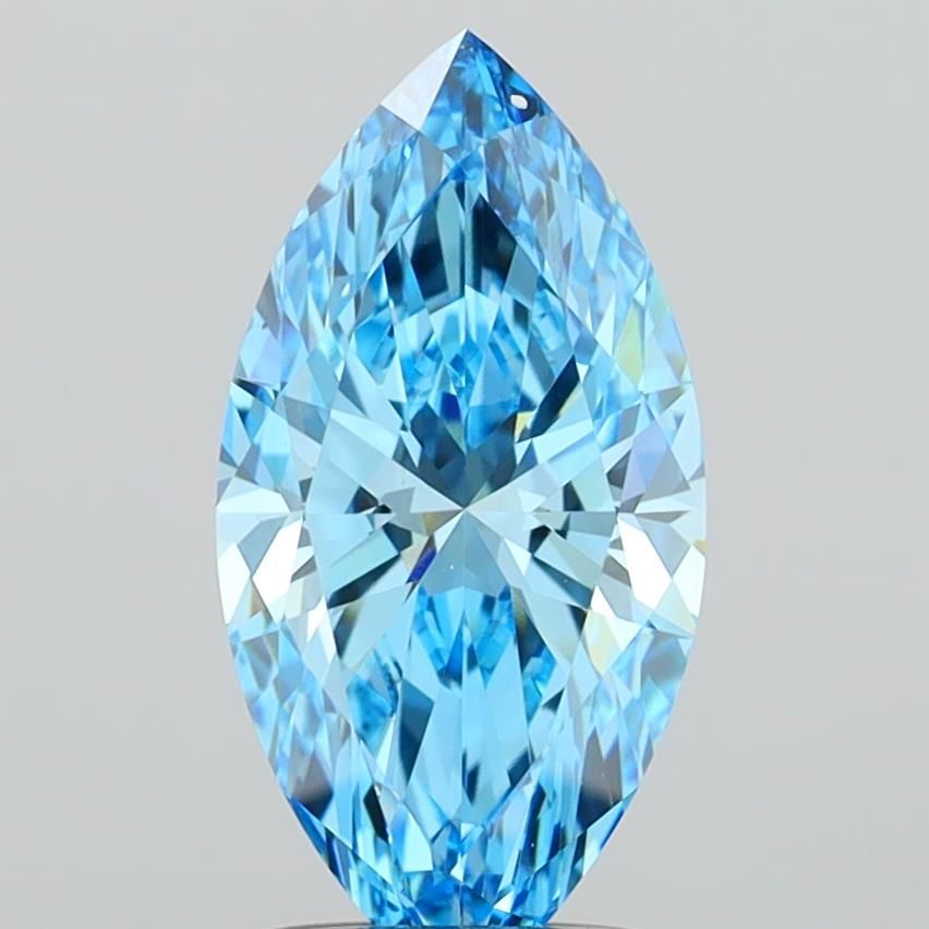 1.5 CT Fancy Vivid Blue MARQUISE