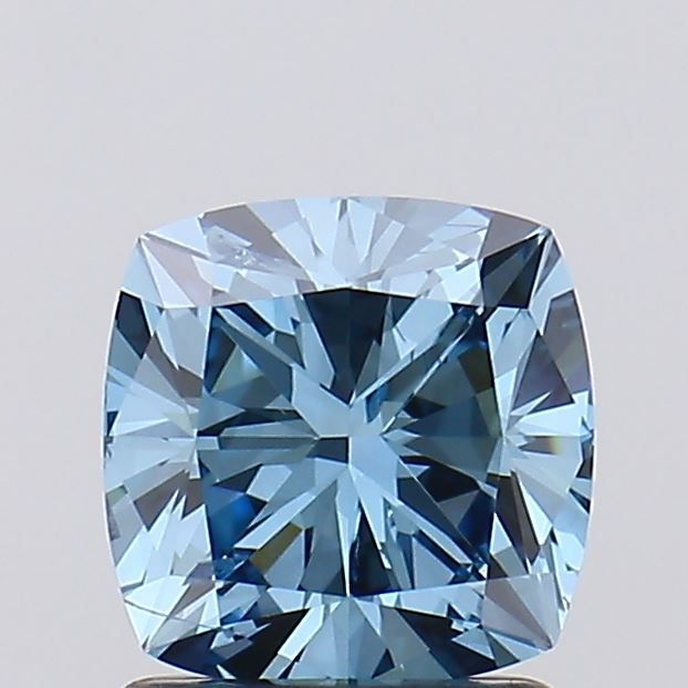 1.51 CT Fancy Vivid Blue CUSHION MODIFIED