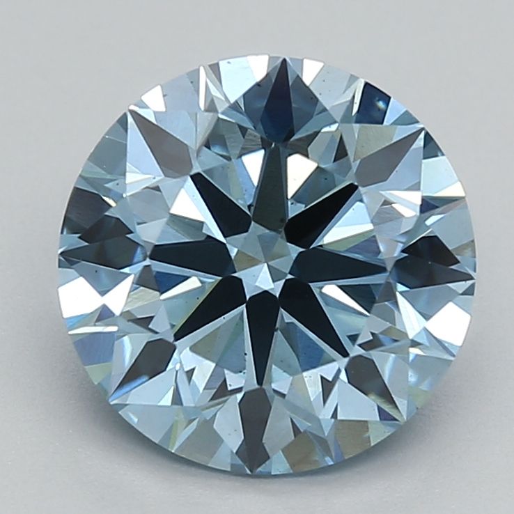 2.07 CT Fancy Vivid Blue ROUND