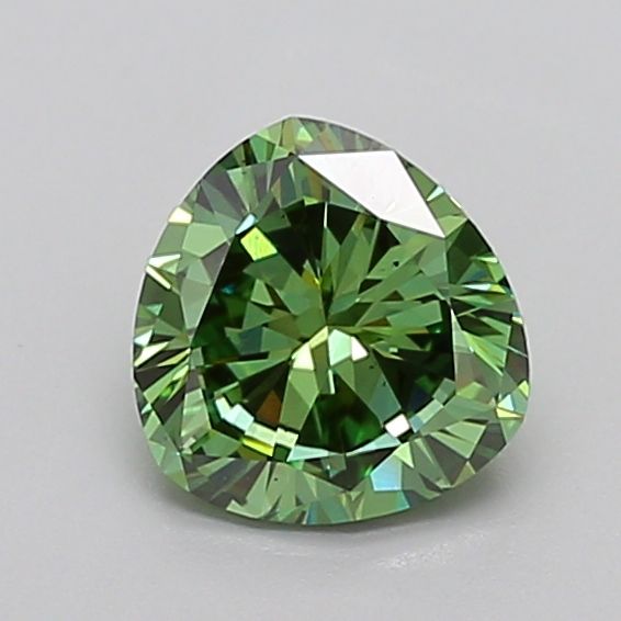 1.48 CT Fancy Vivid Green TRIANGULAR