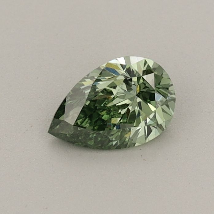 0.38 CT Fancy Vivid Green PEAR