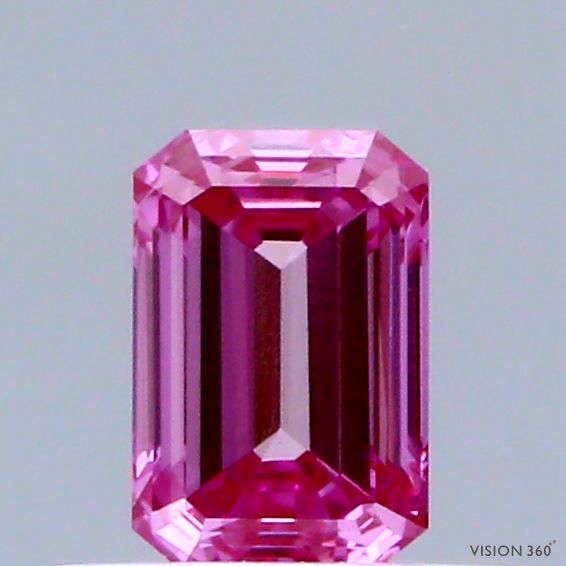 0.47 CT Fancy Vivid Pink EMERALD