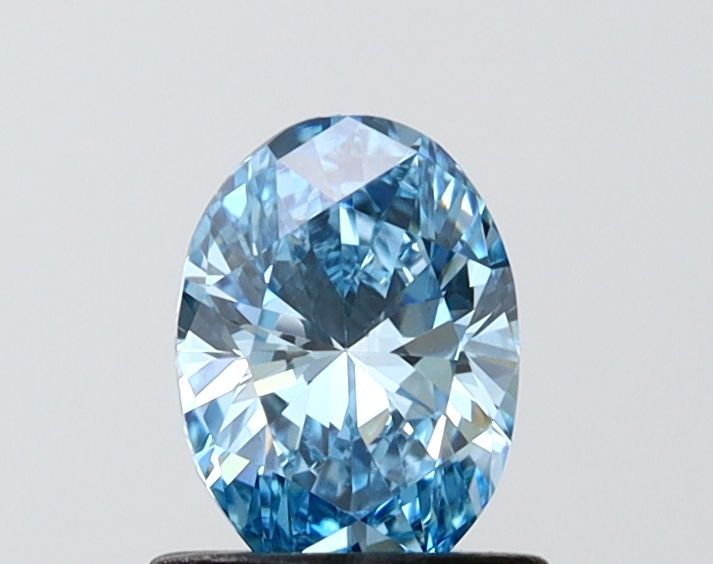 0.71 CT Fancy Vivid Blue OVAL