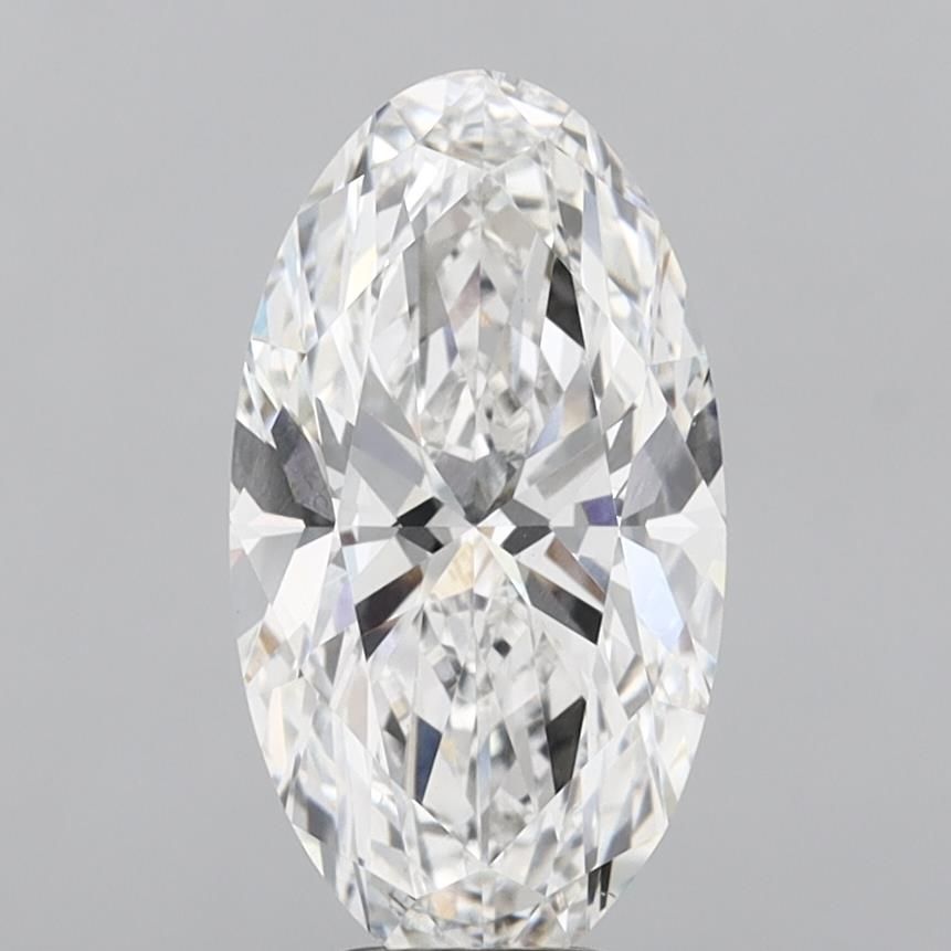 6.09 ct. oval Lab Grown Diamond front image