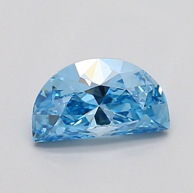0.7 CT Fancy Vivid Blue HALF MOON