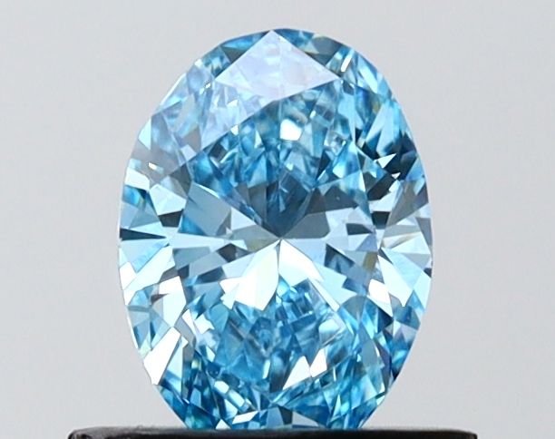 0.71 CT Fancy Vivid Blue OVAL