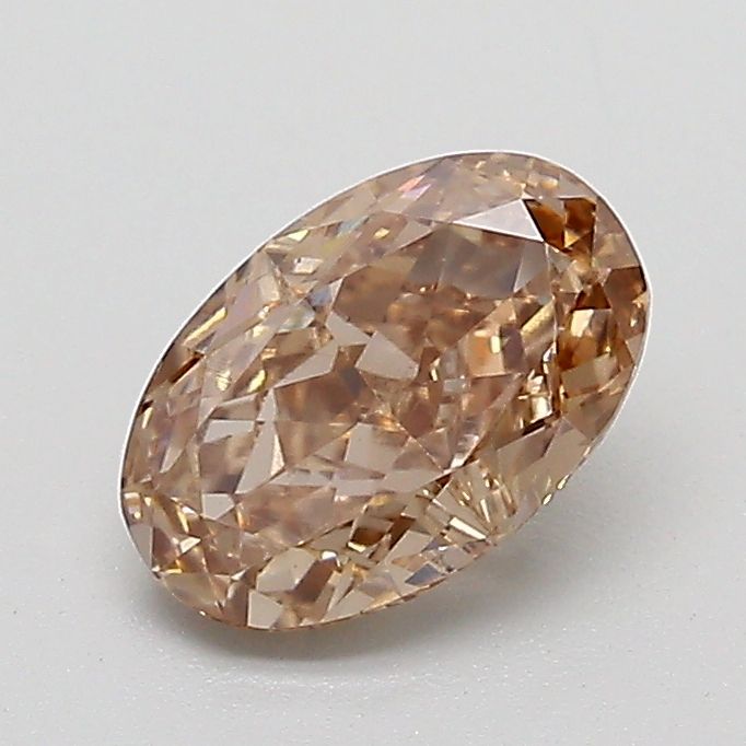 0.97 CT Fancy Light Brown OVAL