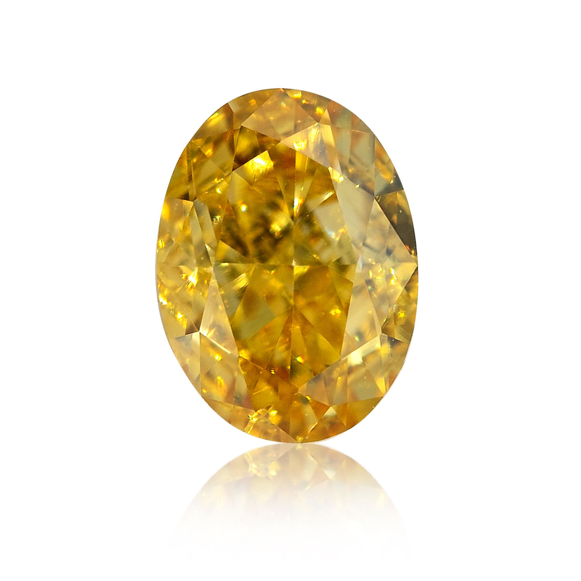 Diament 0.28 ct Fancy Vivid Orangey Yellow/SI2