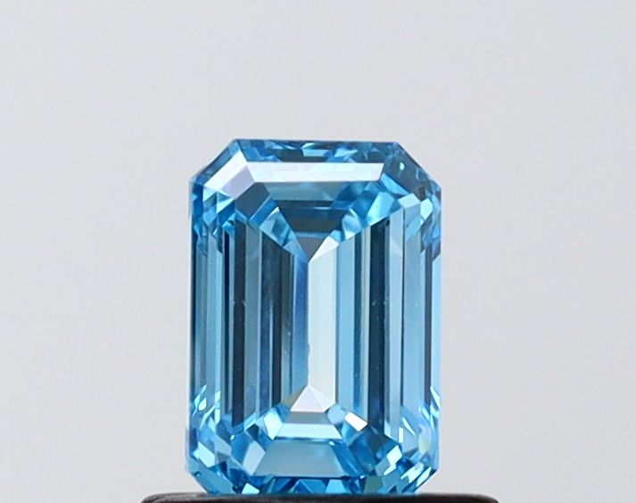 0.73 CT Fancy Vivid Blue EMERALD
