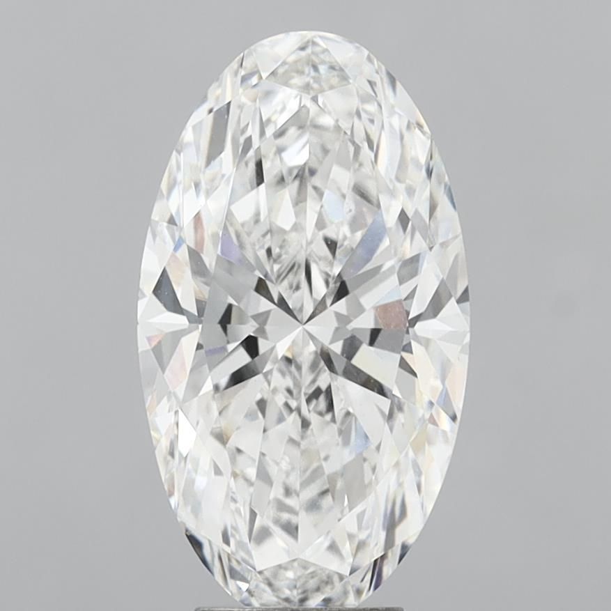 6.10 ct. oval Lab Grown Diamond front image