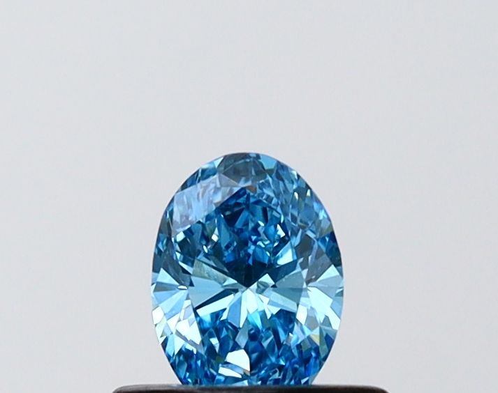 0.36 CT Fancy Vivid Blue OVAL