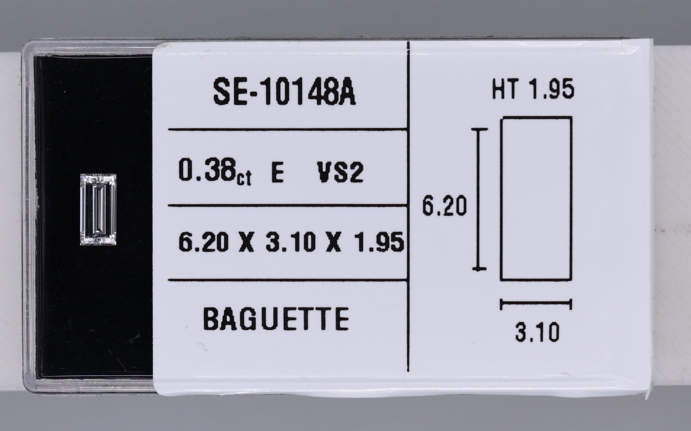 0.38 ct Baguette Diamond