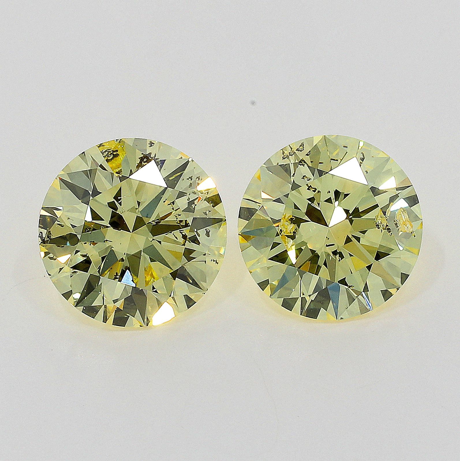 Diament 0.53 ct Fancy Yellow/