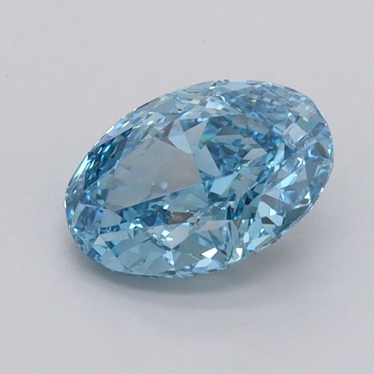 1.04 CT Fancy Vivid Blue OVAL