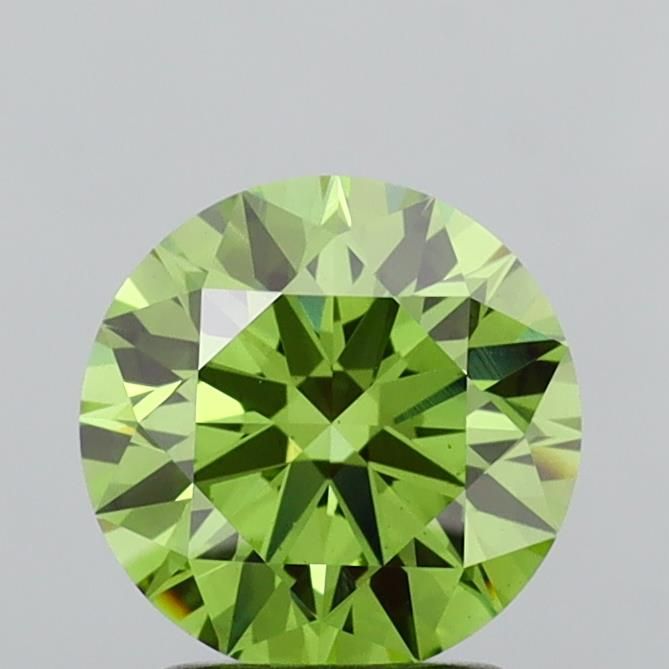 2.02 CT Fancy Vivid Green ROUND