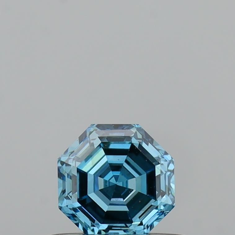0.39 CT Fancy Vivid Blue OCTAGONAL