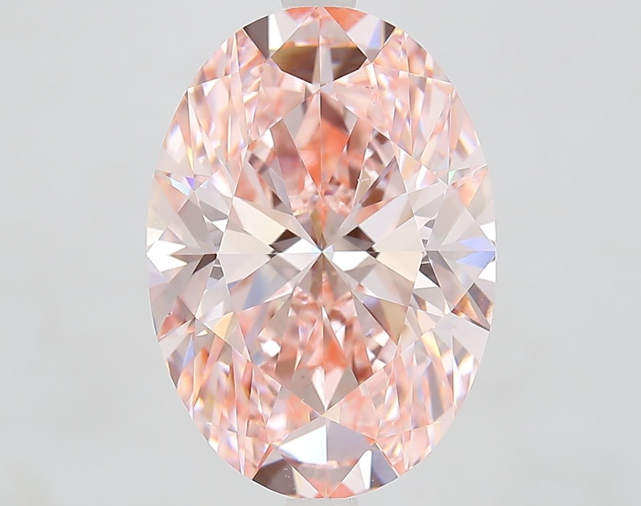 6.27 ct. oval Lab Grown Diamond front image