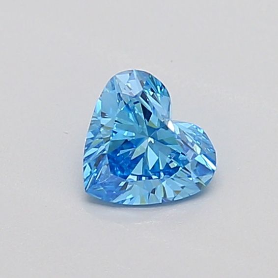 0.3 CT Fancy Vivid Blue HEART