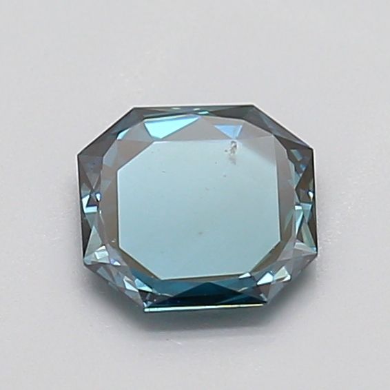 0.52 CT Fancy Vivid Greenish Blue OCTAGONAL
