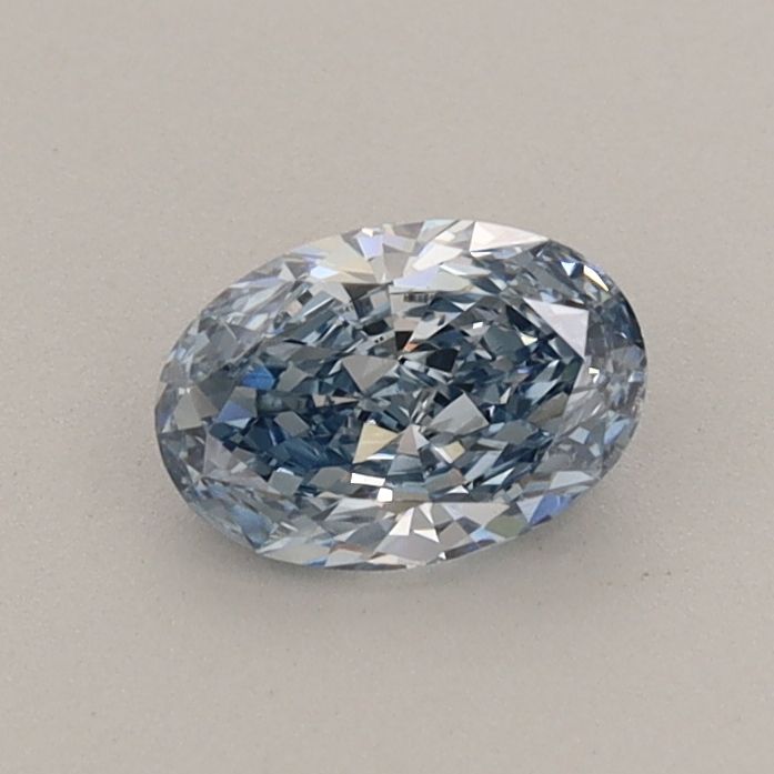 0.47 CT Fancy Vivid Blue OVAL
