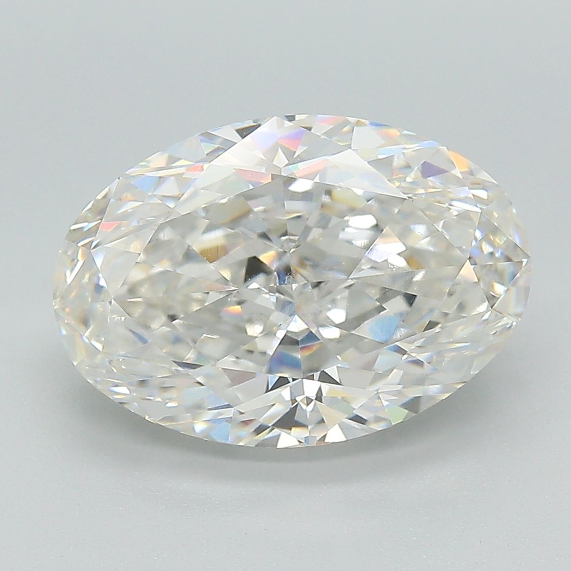 5.23 ct. oval Lab Grown Diamond front image
